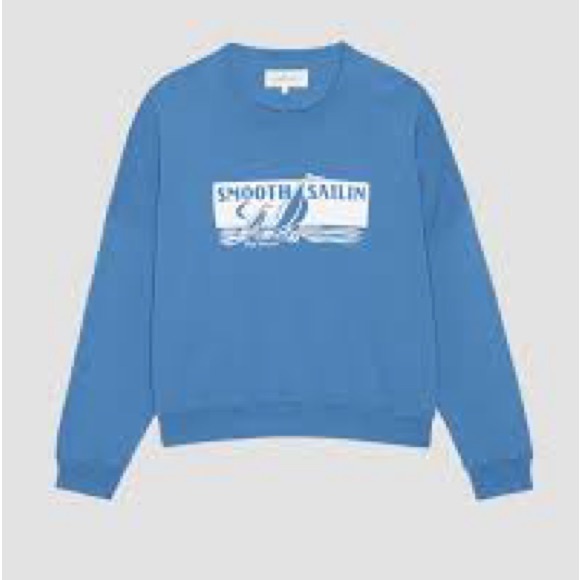 THE GREAT. The Teammate Graphic Smooth Sailing Sweatshirt - Picture 3 of 6